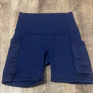 Fabletics Women's Dark Blue Bike Shorts